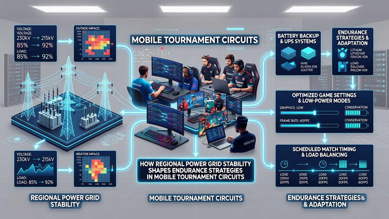Competitors reviewing power management setups between tournament rounds