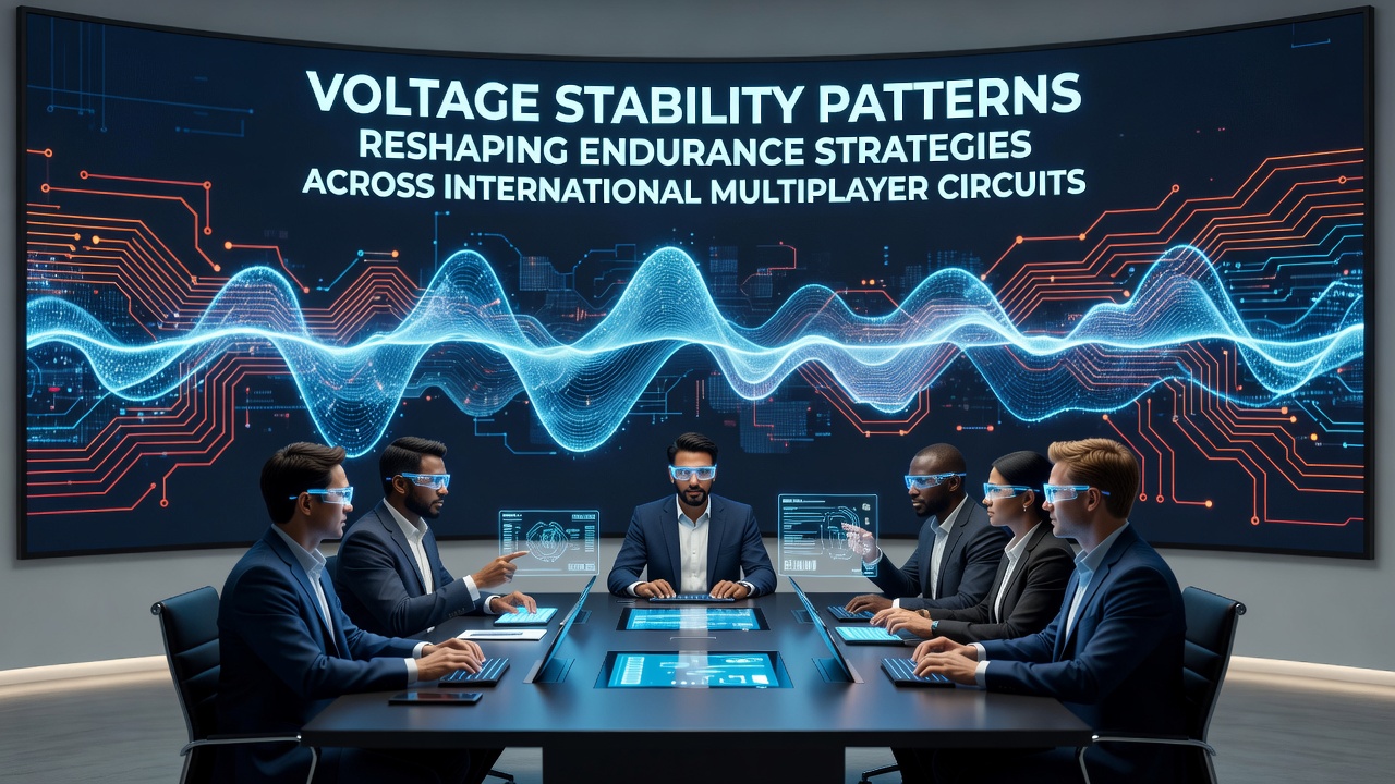 Graph showing voltage fluctuation patterns during extended esports tournament sessions across multiple regions